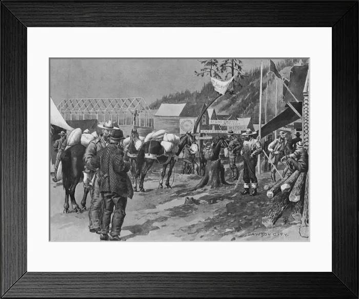 Framed Print : Klondike Gold Rush Framed Print : Klondike Gold Rush