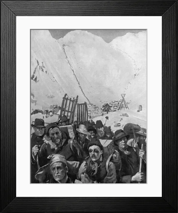 Framed Print : Klondike Gold Rush Framed Print : Klondike Gold Rush
