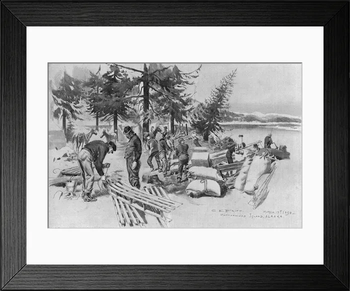 Framed Print : Klondike Gold Rush