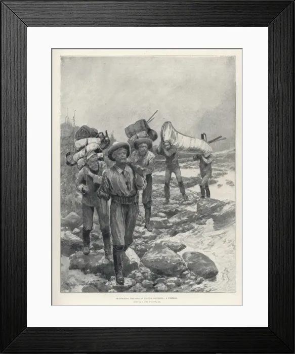Framed Print : Klondike Gold Rush Framed Print : Klondike Gold Rush
