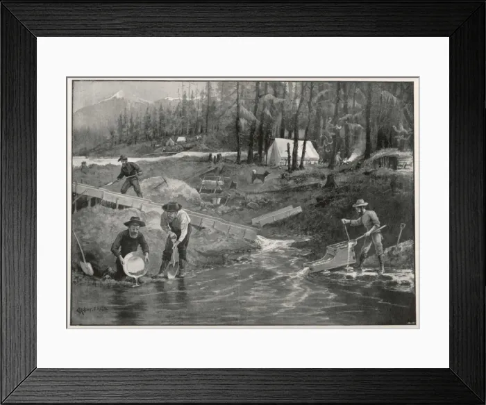Framed Print : Klondike Gold Rush Framed Print : Klondike Gold Rush