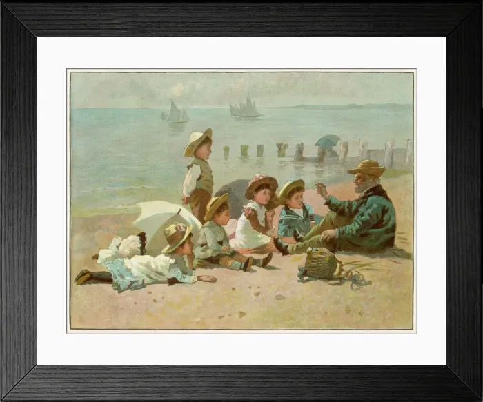 Framed Print : Children / Seaside Story Framed Print : Children / Seaside Story