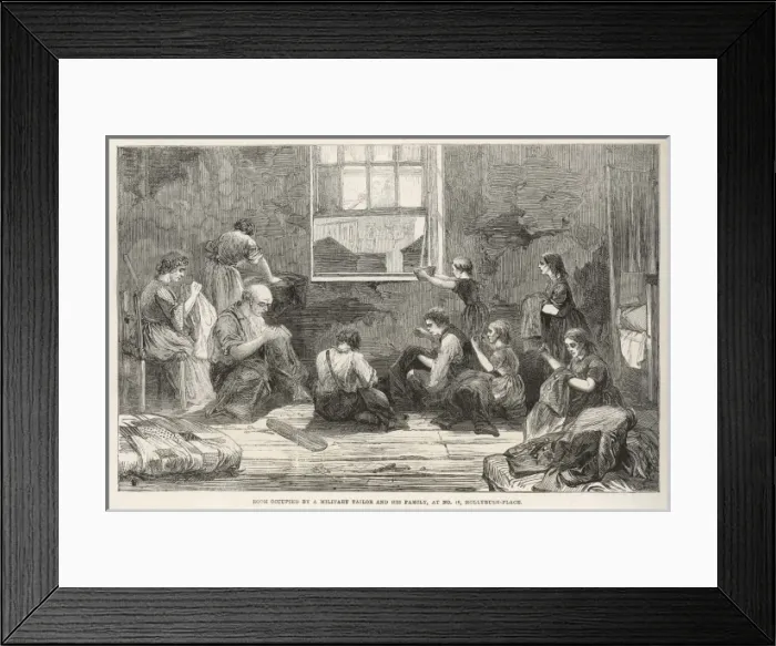 Framed Print : Bethnal Green / Slum / 1863 Framed Print : Bethnal Green / Slum / 1863