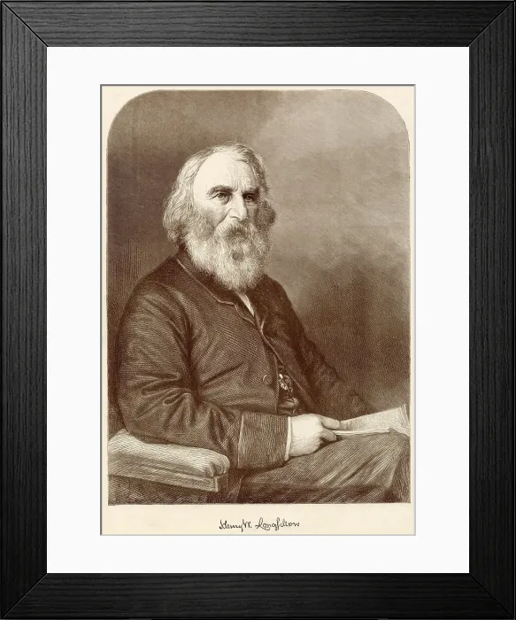 Framed Print : Henry Wadsworth Longfellow (1807 - 1882) American poet and educator whose works include Paul Revere's Ride, and The Song of Hiawatha, and Evangeline Framed Print : Henry Wadsworth Longfellow (1807 - 1882) American poet and educator whose works include Paul Revere's Ride, and The Song of Hiawatha, and Evangeline
