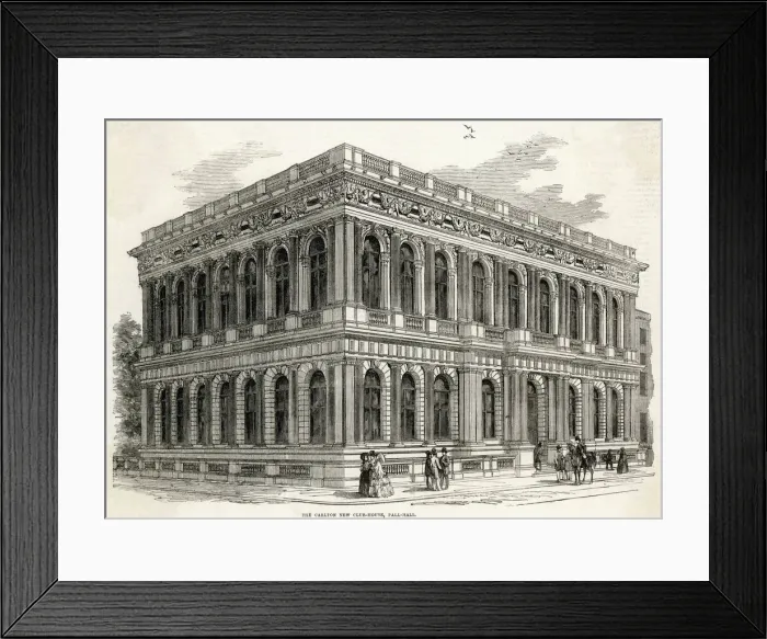 Framed Print : Carlton Club 1855 Framed Print : Carlton Club 1855