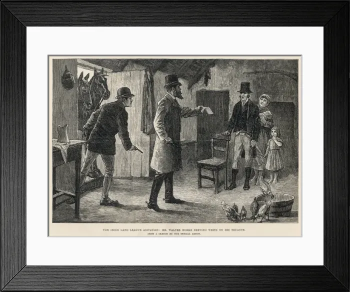 Framed Print : Events / Ireland / Evictions Framed Print : Events / Ireland / Evictions