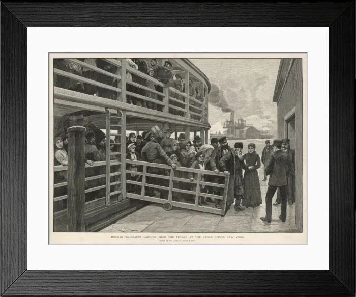 Framed Print : Travel / Emigration / USA Framed Print : Travel / Emigration / USA
