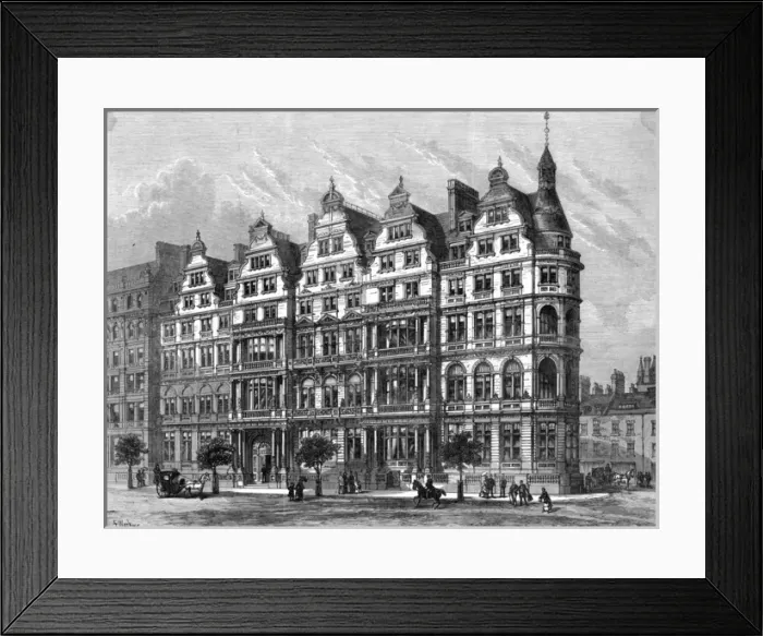 Framed Print : Constitutional Club 1885 Framed Print : Constitutional Club 1885
