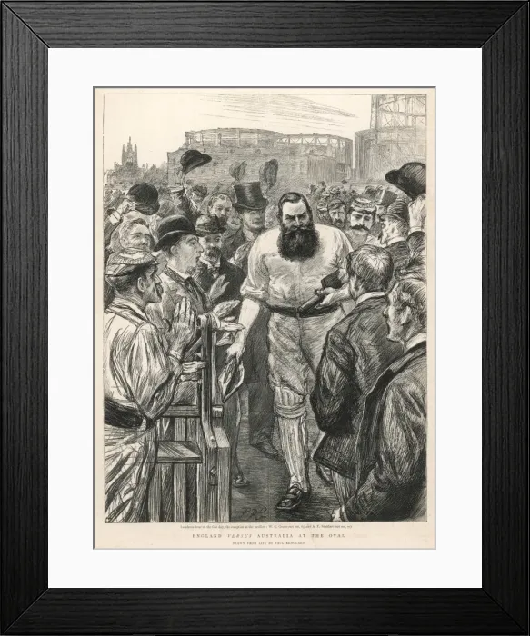 Framed Print : W G Grace at the Oval Framed Print : W G Grace at the Oval