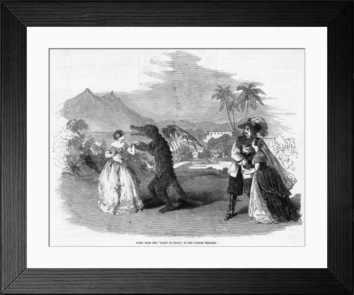 Framed Print : PANTOMIME / QUEEN OF FROGS Framed Print : PANTOMIME / QUEEN OF FROGS
