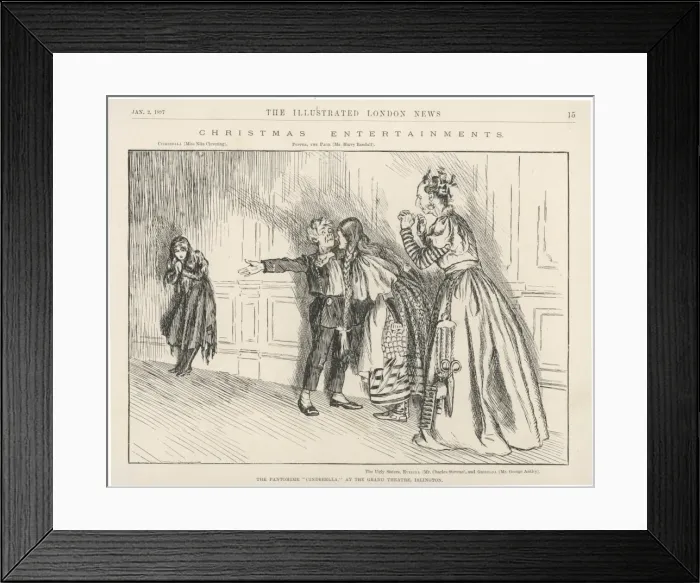 Framed Print : Pantomime  /  Cinderella
