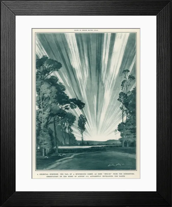 Framed Print : Comet August 1921 Framed Print : Comet August 1921