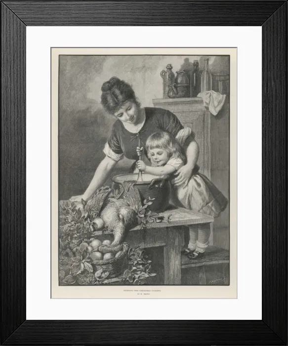 Framed Print : Stirring the Pudding