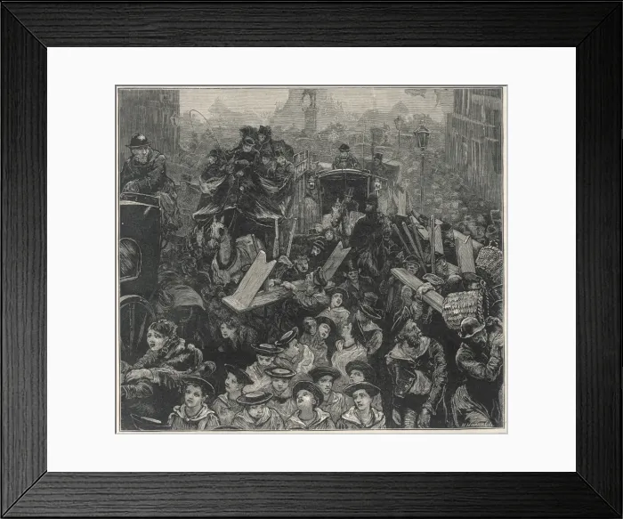 Framed Print : Whitehall Congestion1875 Framed Print : Whitehall Congestion1875