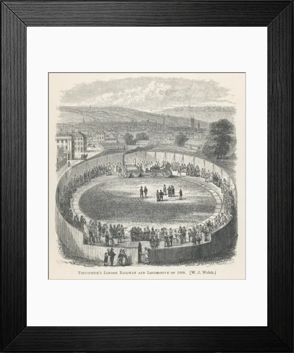 Framed Print : TREVITHICKs LOCO 1808 Framed Print : TREVITHICKs LOCO 1808
