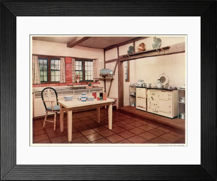 Framed Print : Aga Kitchen Advert (2) Framed Print : Aga Kitchen Advert (2)