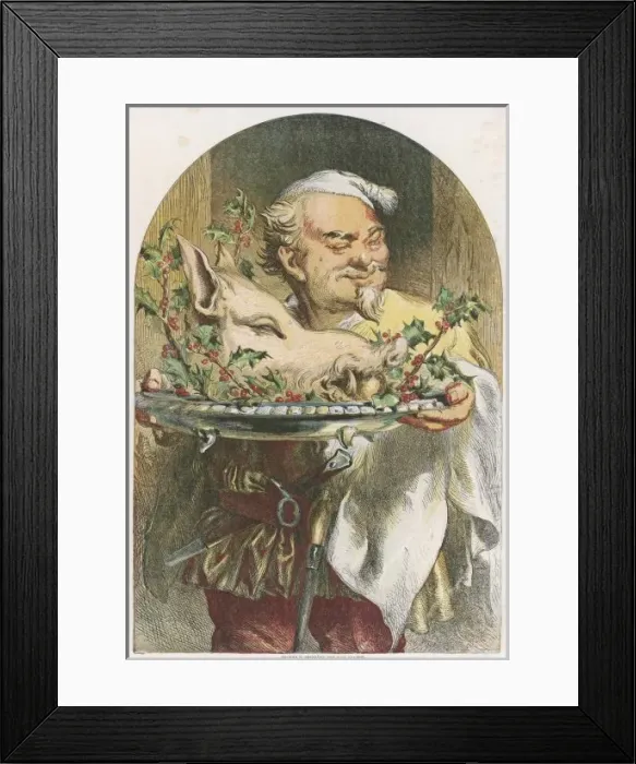 Framed Print : Chef & Boars Head