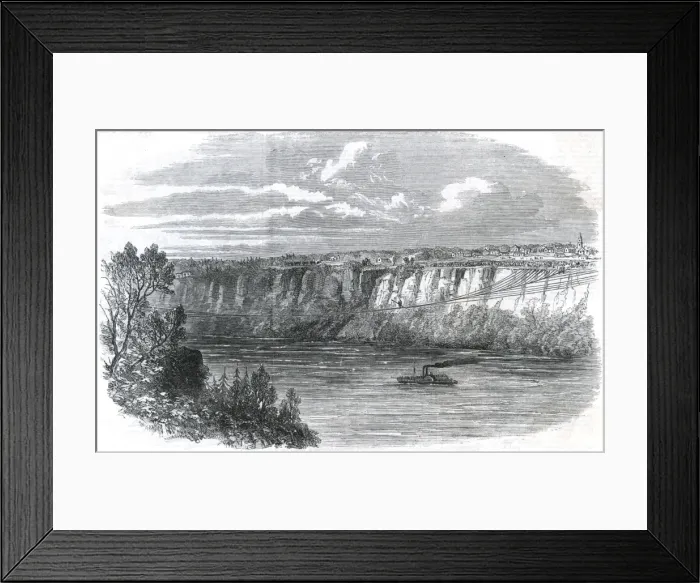 Framed Print : Niagara / Tightrope 1860 Framed Print : Niagara / Tightrope 1860