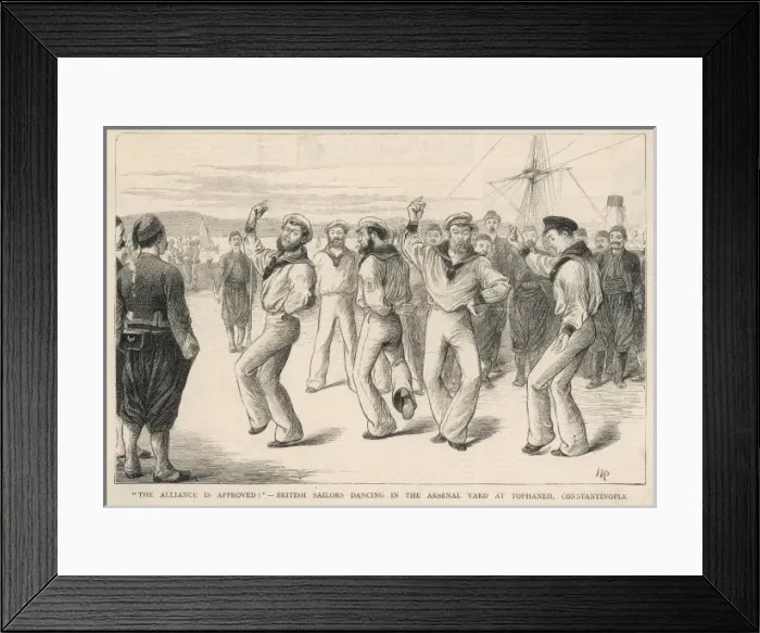 Framed Print : Sailors Dance Hornpipe Framed Print : Sailors Dance Hornpipe
