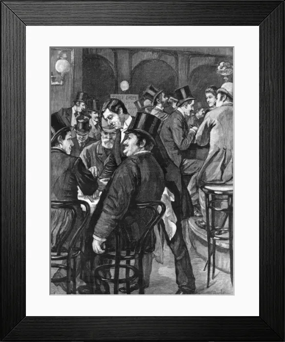 Framed Print : Businessmen at Lunch Framed Print : Businessmen at Lunch