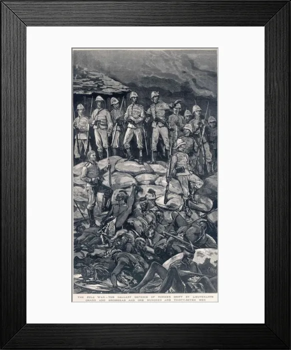 Framed Print : Zulu War Rorkes Drift Framed Print : Zulu War Rorkes Drift