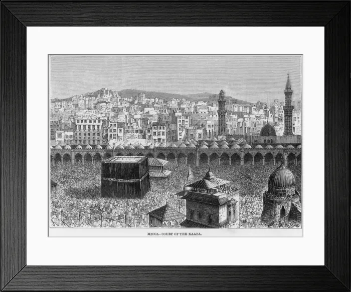 Framed Print : Saudi Arabia / Mecca 1882 Framed Print : Saudi Arabia / Mecca 1882