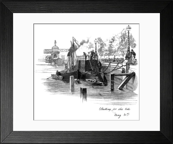 Framed Print : Transporting the obelisk: positioning Cleopatras needle
