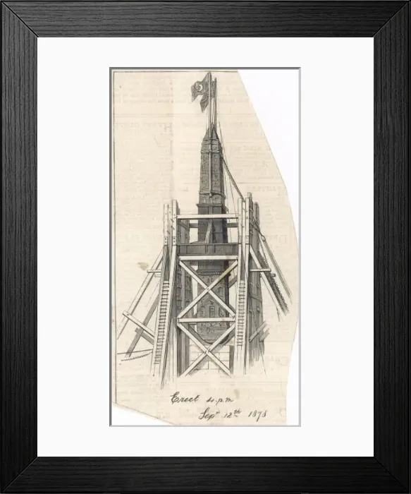 Framed Print : Needle in Position / Graph Framed Print : Needle in Position / Graph