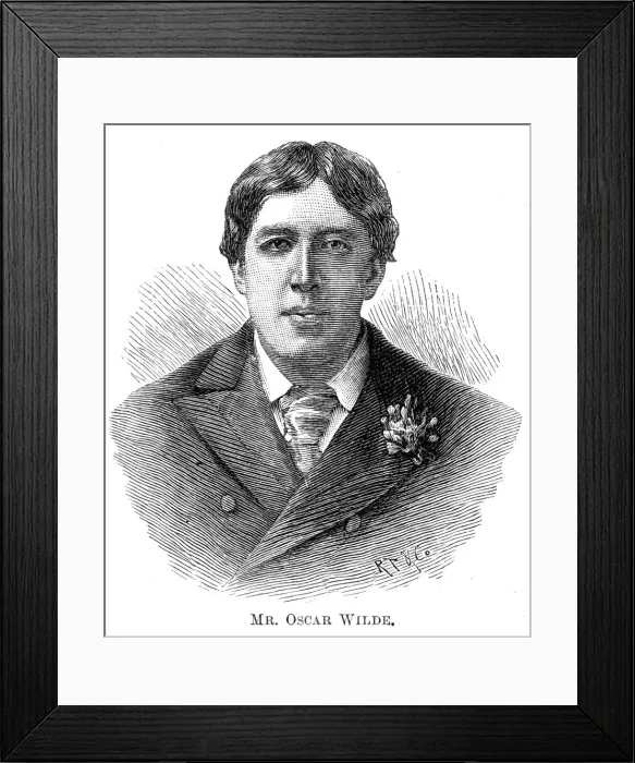 Framed Print : Oscar Wilde / Hs Portrait Framed Print : Oscar Wilde / Hs Portrait