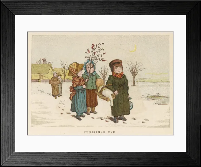Framed Print : Christmas customs: bringing home the goose Framed Print : Christmas customs: bringing home the goose