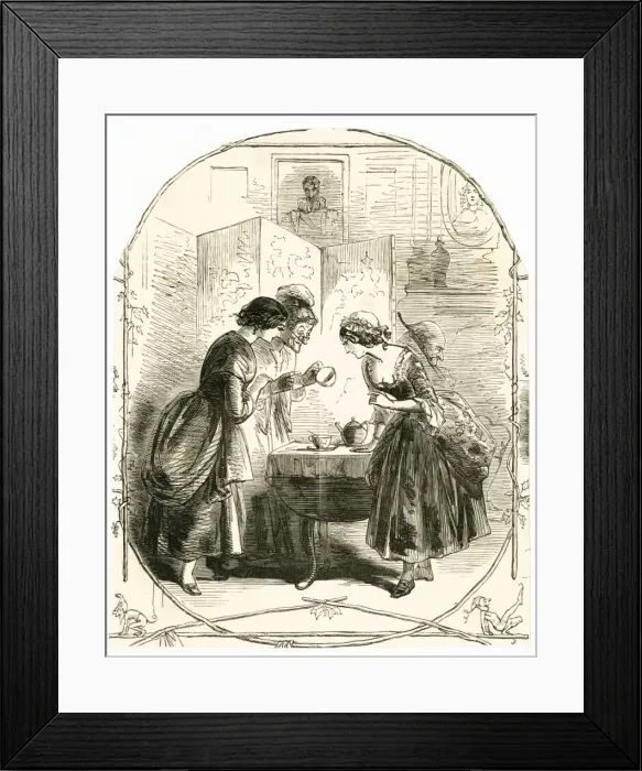 Framed Print : Fortune telling from tea leaves Framed Print : Fortune telling from tea leaves