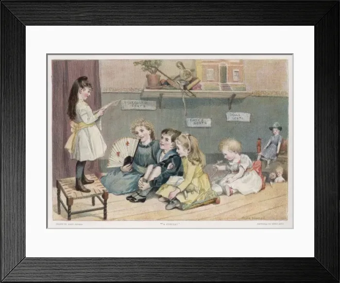 Framed Print : Game / Children Acting Framed Print : Game / Children Acting