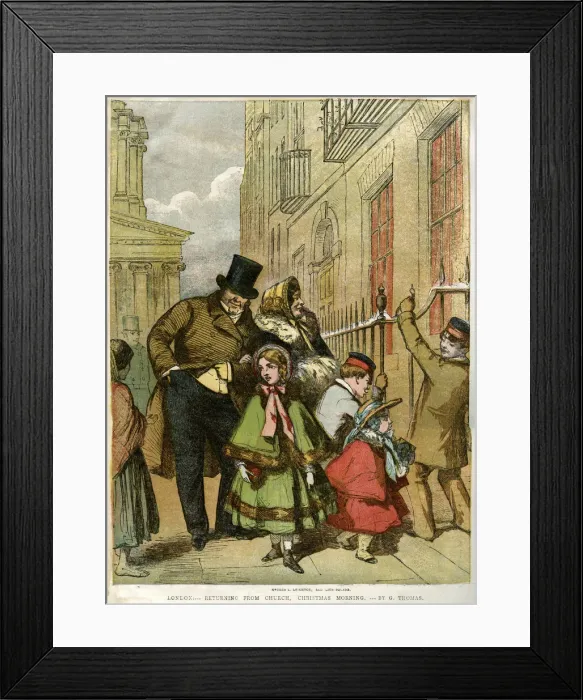 Framed Print : Churchgoing and charity Framed Print : Churchgoing and charity