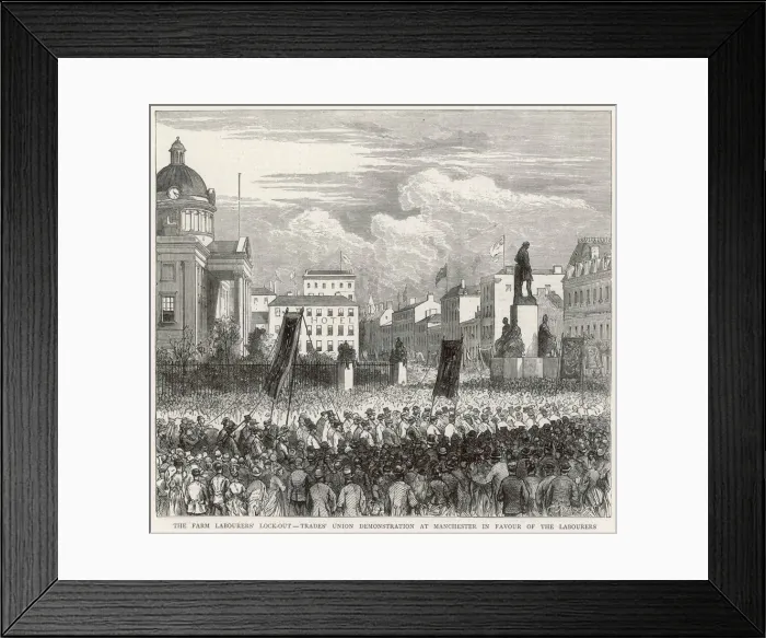 Framed Print : Trade Union March 1874 Framed Print : Trade Union March 1874