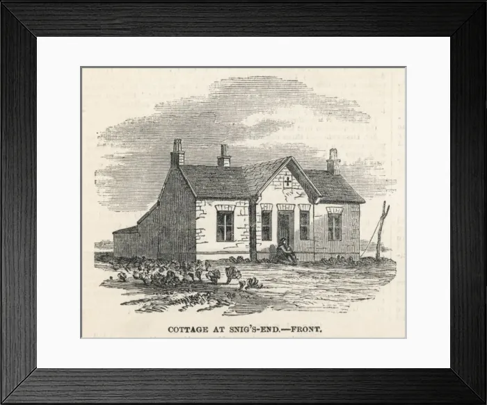 Framed Print : Cottage from the Front Framed Print : Cottage from the Front