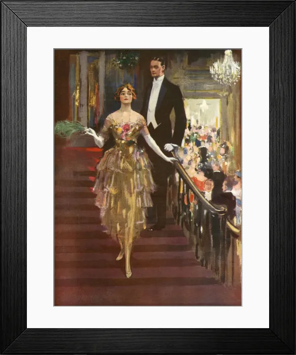 Framed Print : MISTLETOE ON STAIRS Framed Print : MISTLETOE ON STAIRS