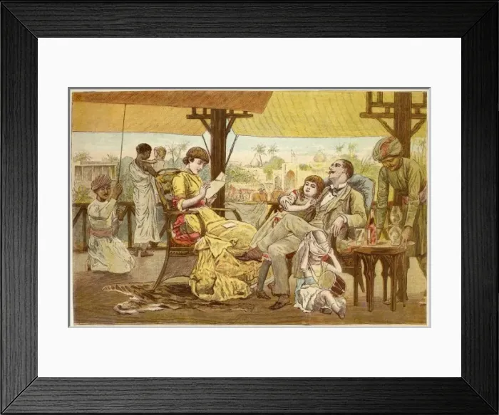 Framed Print : Christmas in India 1881