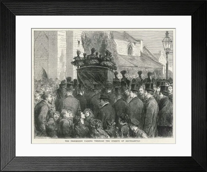 Framed Print : LIVINGSTONE FUNERAL Framed Print : LIVINGSTONE FUNERAL
