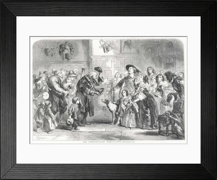 Framed Print : WASSAIL-BOWL, 12TH NIGHT Framed Print : WASSAIL-BOWL, 12TH NIGHT