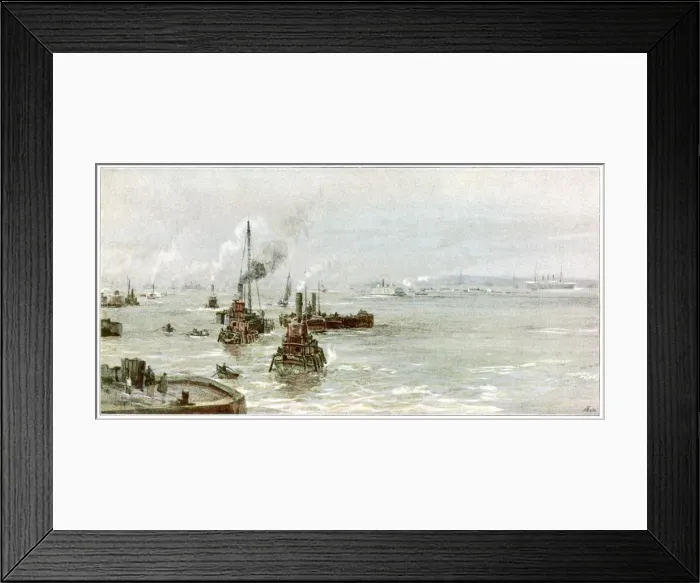 Framed Print : New York / Harbour 1894 Framed Print : New York / Harbour 1894