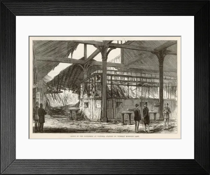 Framed Print : Bomb at Victoria Stn