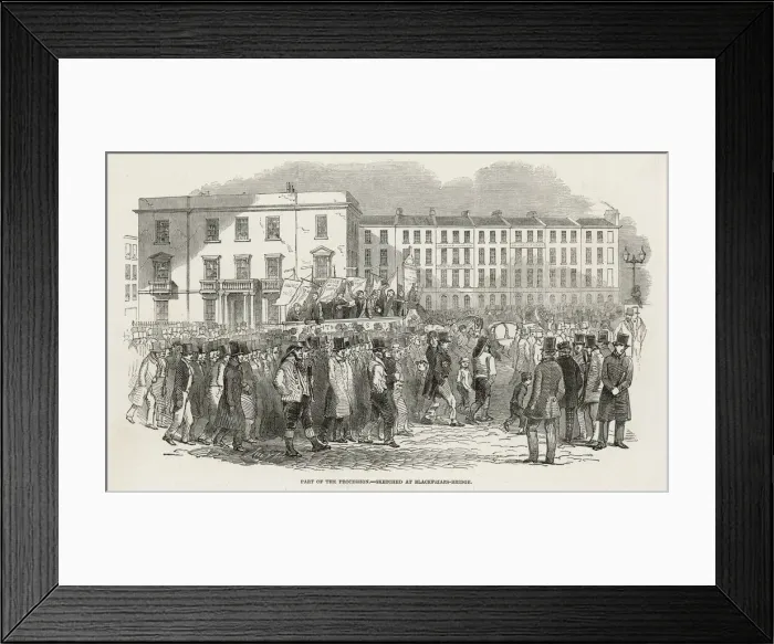 Framed Print : Chartist Procession