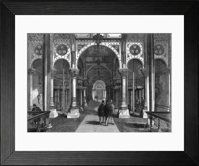 Framed Print : Interior of the Abbey Mills Pumping Station, London, 1868