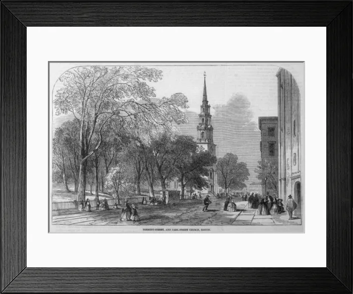 Framed Print : Boston  /  Tremont Street