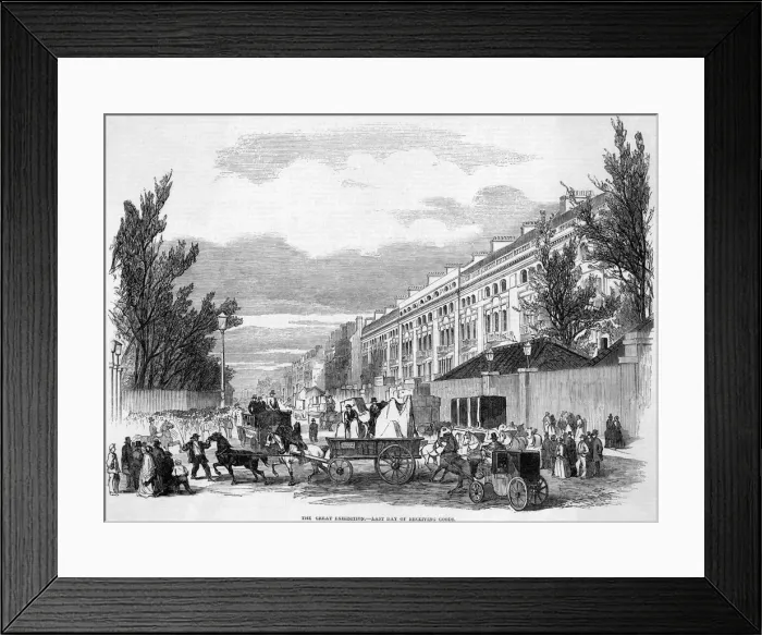 Framed Print : Setting up at the Great Exhibition 1851 Framed Print : Setting up at the Great Exhibition 1851
