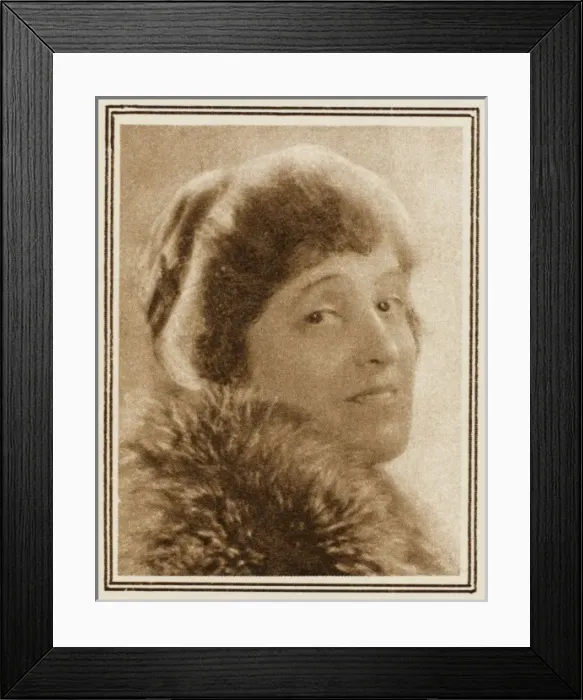 Framed Print : Edith Wharton 1930 Framed Print : Edith Wharton 1930