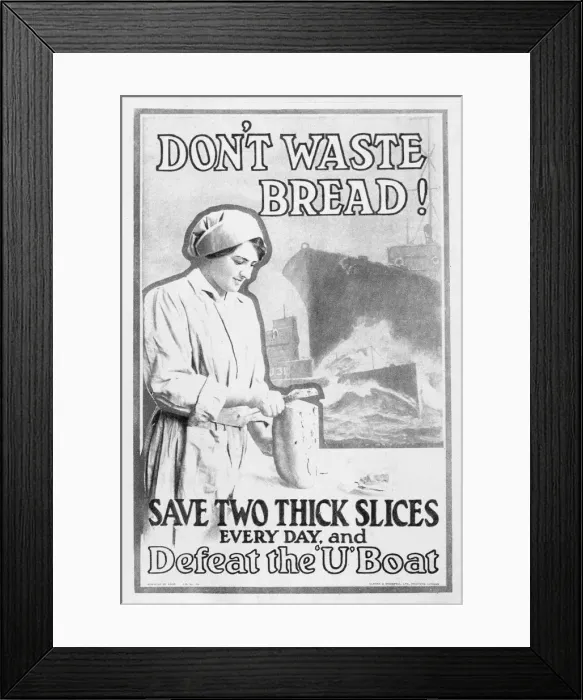 Framed Print : DONT WASTE BREAD Framed Print : DONT WASTE BREAD