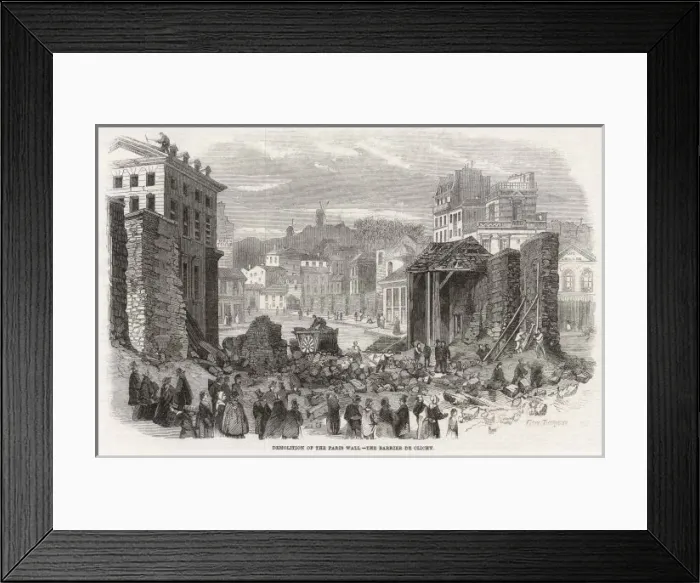 Framed Print : Paris / Rebuilding 1860 Framed Print : Paris / Rebuilding 1860