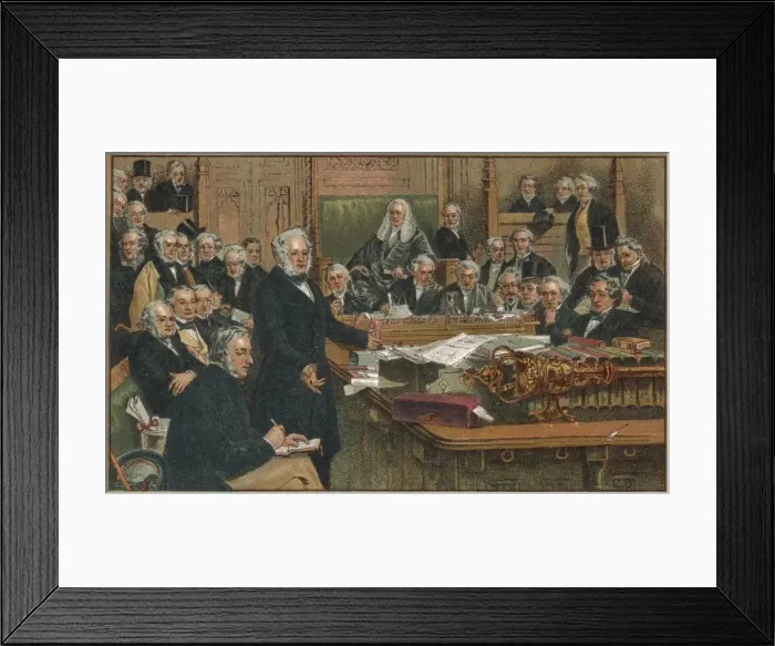 Framed Print : Palmerston in Commons Framed Print : Palmerston in Commons