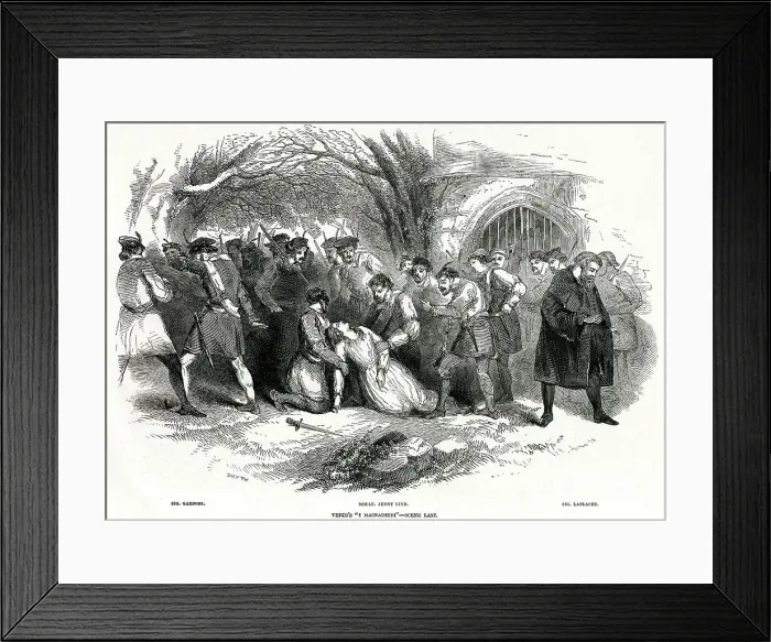 Framed Print : VERDI / MASNADIERI FINALE Framed Print : VERDI / MASNADIERI FINALE